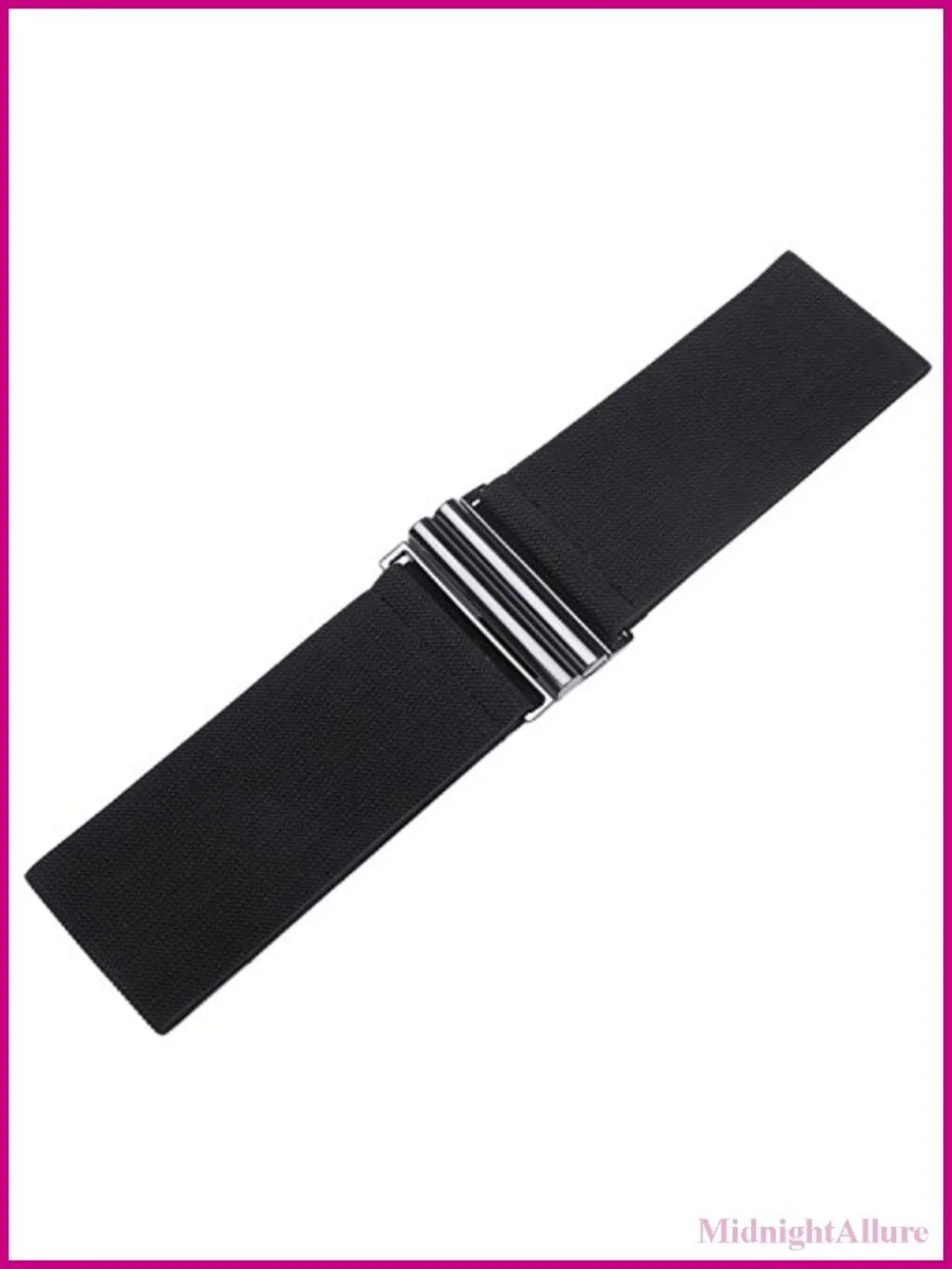 Wide Elastic Waist Belt Cinch Trimmer Stretchy Waistband Hook Buckle
